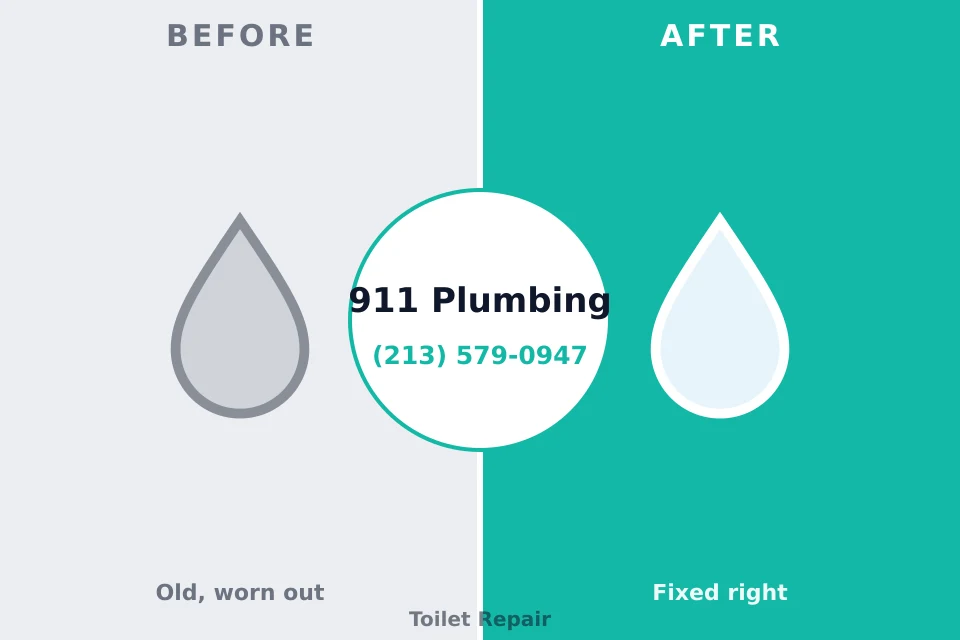 Before and after: plumbing repair Austintown, OH